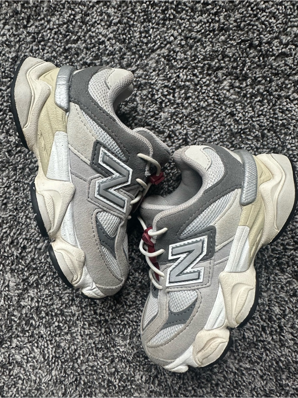 Kids New Balance 9060 Bungee Size 9 Toddler Easy On Raincloud with Castlerock